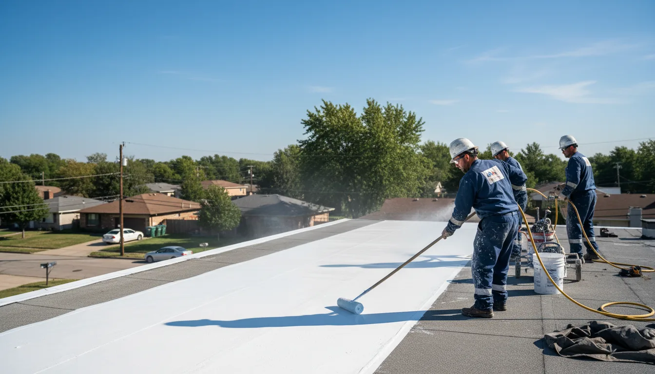 Commercial roof coating in Westside, IA near me
